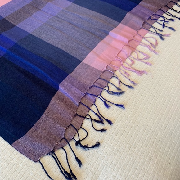 plaid fringed scarf - Picture 7 of 7